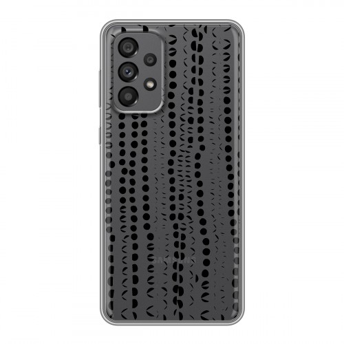 Полупрозрачный дизайнерский пластиковый чехол для Samsung Galaxy A73 5G Абстракции