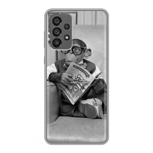 Дизайнерский силиконовый чехол для Samsung Galaxy A73 5G Обезьяны