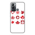 Дизайнерский пластиковый чехол для Infinix Hot 12i Флаг Канады