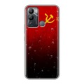 Дизайнерский силиконовый чехол для Infinix Hot 12i Флаг СССР