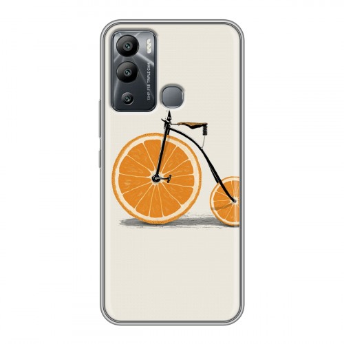 Дизайнерский силиконовый чехол для Infinix Hot 12i Апельсины