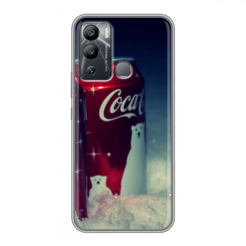 Дизайнерский силиконовый чехол для Infinix Hot 12i Coca-cola