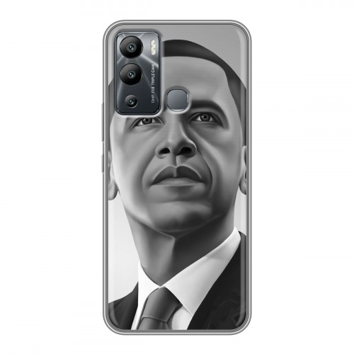 Дизайнерский силиконовый чехол для Infinix Hot 12i Барак Обама