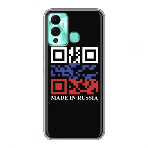 Дизайнерский силиконовый с усиленными углами чехол для Infinix Hot 12 Play Российский флаг