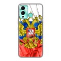 Дизайнерский силиконовый с усиленными углами чехол для Infinix Hot 12 Play Российский флаг