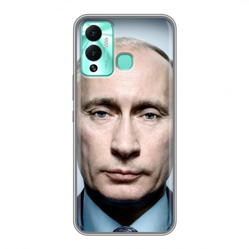 Дизайнерский силиконовый с усиленными углами чехол для Infinix Hot 12 Play В.В.Путин