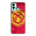 Дизайнерский силиконовый с усиленными углами чехол для Infinix Hot 12 Play Флаг Киргизии