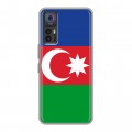 Дизайнерский силиконовый чехол для TCL 30 Флаг Азербайджана