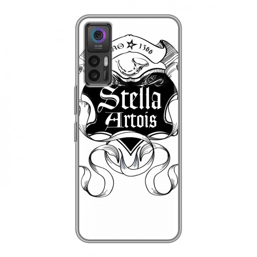 Дизайнерский силиконовый чехол для TCL 30 Stella Artois