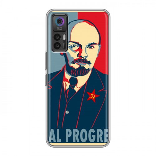 Дизайнерский силиконовый чехол для TCL 30 Владимир Ленин