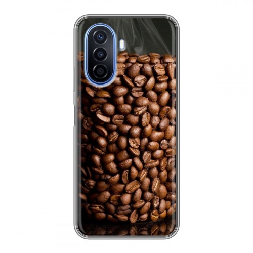 Дизайнерский силиконовый чехол для Huawei Nova Y70 Кофе напиток