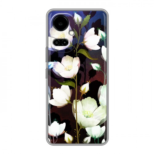 Дизайнерский силиконовый чехол для Tecno Camon 19 Органические цветы