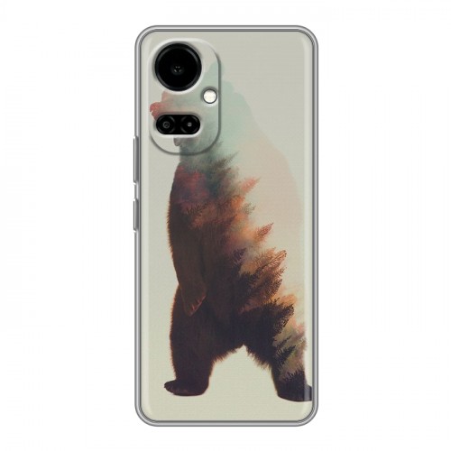 Дизайнерский силиконовый чехол для Tecno Camon 19 Медведи