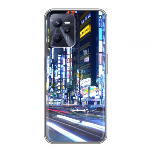 Дизайнерский силиконовый чехол для Realme C35 Токио