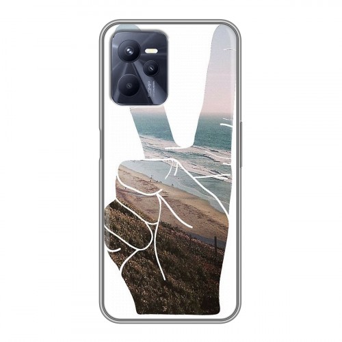 Дизайнерский силиконовый с усиленными углами чехол для Realme C35 Hawaii