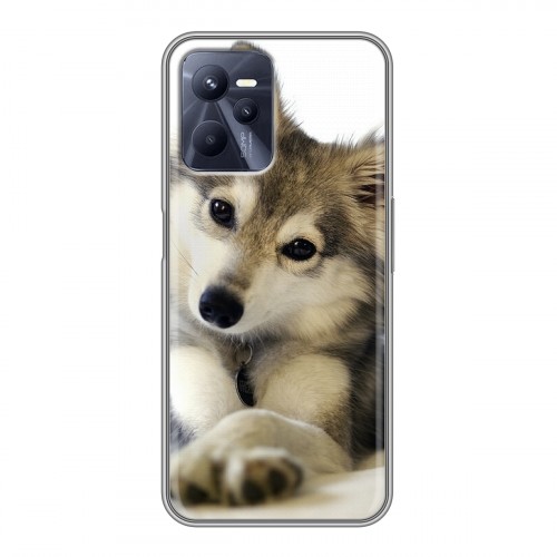 Дизайнерский силиконовый чехол для Realme C35 Собаки