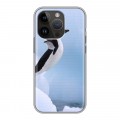 Дизайнерский силиконовый чехол для Iphone 14 Pro Пингвины