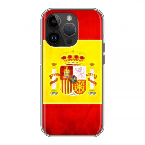 Дизайнерский силиконовый чехол для Iphone 14 Pro флаг Испании