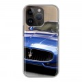 Дизайнерский силиконовый чехол для Iphone 14 Pro Maserati