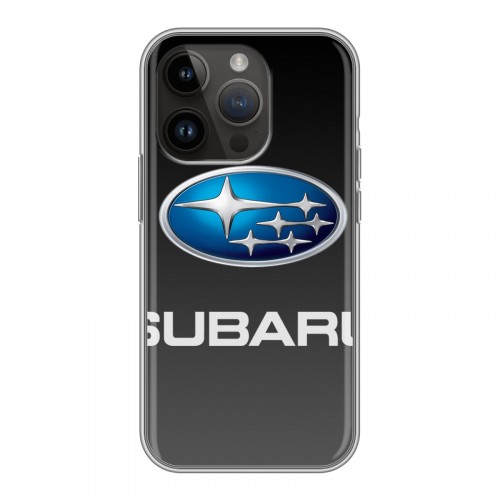 Дизайнерский силиконовый чехол для Iphone 14 Pro Subaru