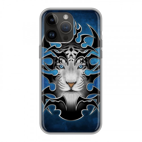 Дизайнерский силиконовый с усиленными углами чехол для Iphone 14 Pro Max Племенные животные