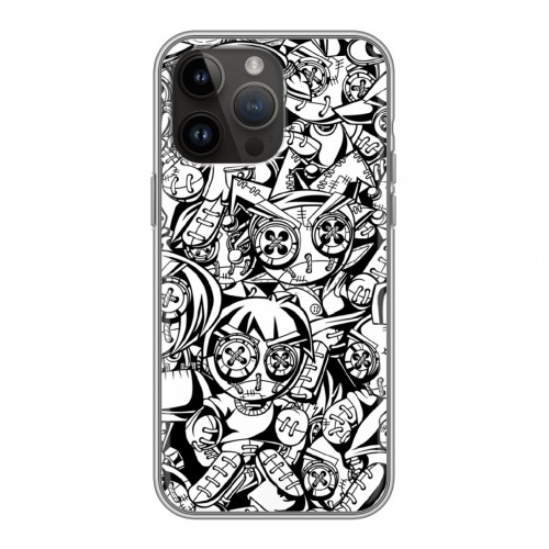 Дизайнерский силиконовый чехол для Iphone 14 Pro Max Куклы Вуду