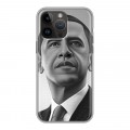 Дизайнерский силиконовый чехол для Iphone 14 Pro Max Барак Обама