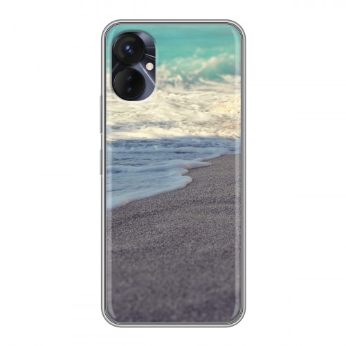 Дизайнерский силиконовый с усиленными углами чехол для Tecno Spark 9 Pro пляж