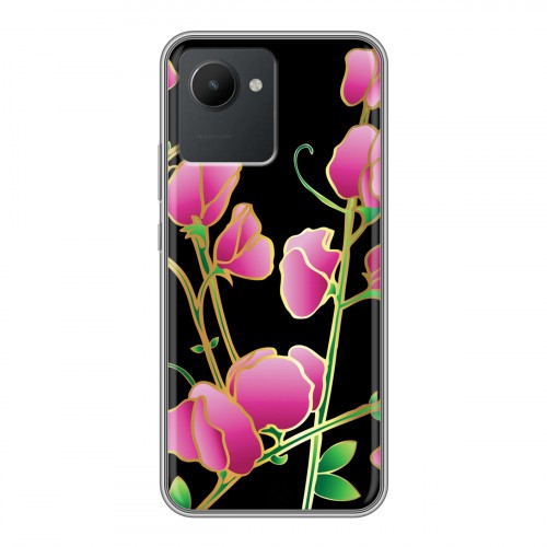 Дизайнерский силиконовый чехол для Realme C30 Люксовые цветы