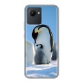 Дизайнерский силиконовый чехол для Realme C30 Пингвины