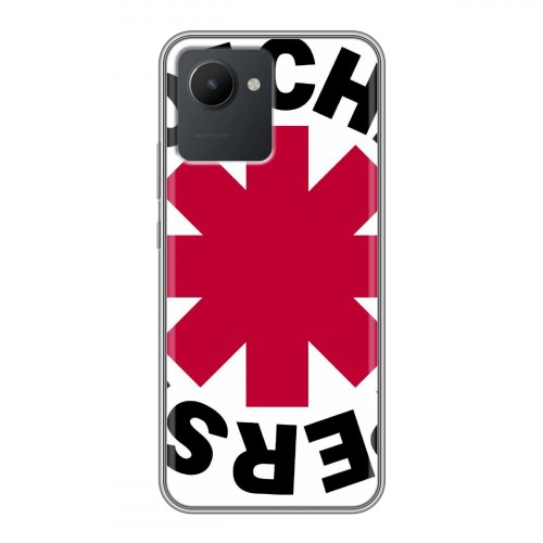 Дизайнерский силиконовый чехол для Realme C30 Red Hot Chili Peppers