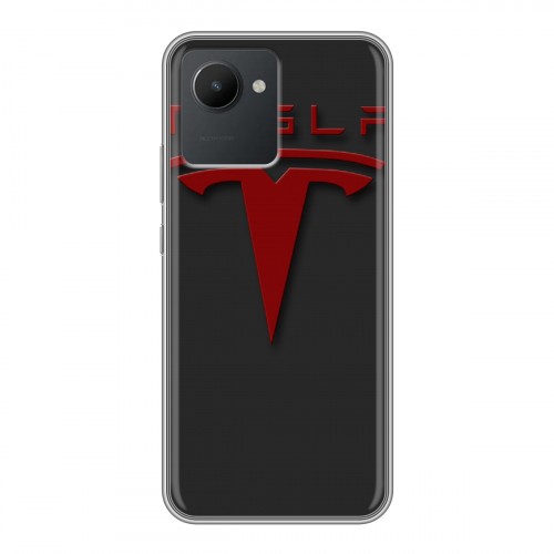 Дизайнерский силиконовый чехол для Realme C30 Tesla