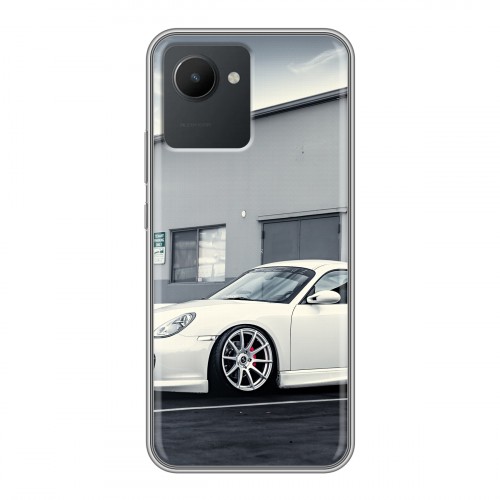 Дизайнерский силиконовый с усиленными углами чехол для Realme C30 Porsche