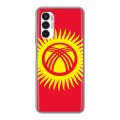 Дизайнерский силиконовый чехол для Tecno Pova 3 флаг Киргизии