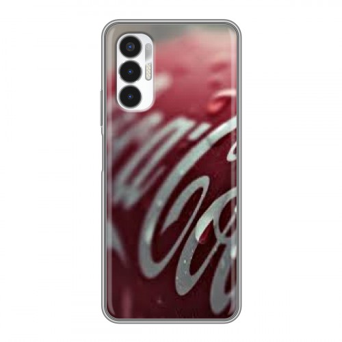 Дизайнерский силиконовый чехол для Tecno Pova 3 Coca-cola