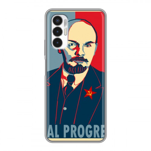 Дизайнерский силиконовый чехол для Tecno Pova 3 Владимир Ленин