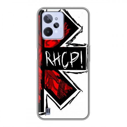 Дизайнерский силиконовый чехол для Realme C31 Red Hot Chili Peppers