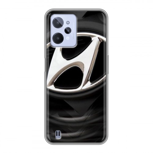 Дизайнерский силиконовый с усиленными углами чехол для Realme C31 Hyundai