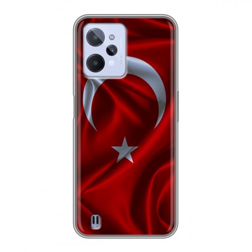 Дизайнерский силиконовый чехол для Realme C31 Флаг Турции