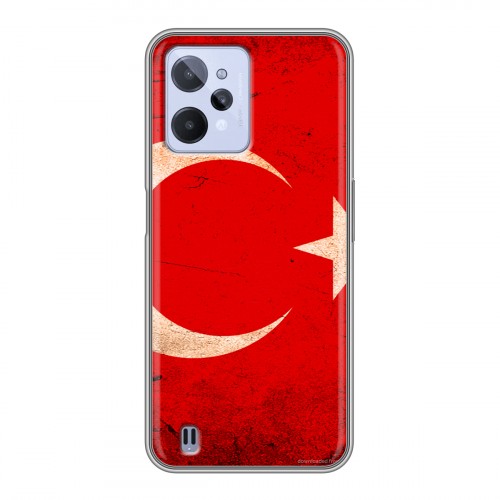 Дизайнерский силиконовый чехол для Realme C31 Флаг Турции