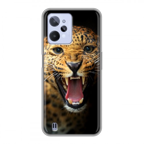 Дизайнерский силиконовый чехол для Realme C31 Леопард