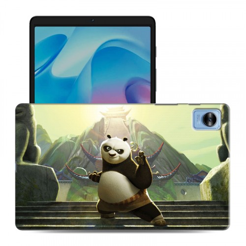 Дизайнерский силиконовый с усиленными углами чехол для Realme Pad Mini Кунг-фу панда