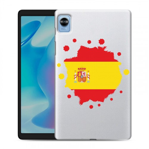 Полупрозрачный дизайнерский силиконовый чехол для Realme Pad Mini флаг Испании
