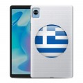 Полупрозрачный дизайнерский силиконовый чехол для Realme Pad Mini флаг греции