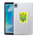 Полупрозрачный дизайнерский силиконовый чехол для Realme Pad Mini Флаг Украины