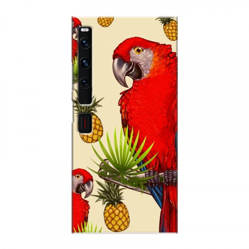 Дизайнерский пластиковый чехол для Huawei Mate Xs 2 Птицы и фрукты