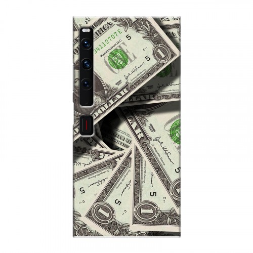 Дизайнерский пластиковый чехол для Huawei Mate Xs 2 Текстуры денег