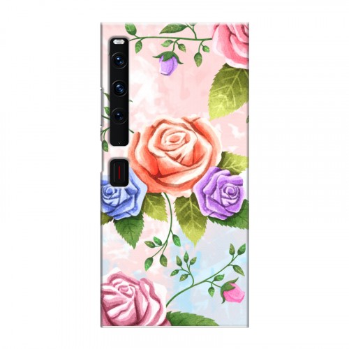 Дизайнерский пластиковый чехол для Huawei Mate Xs 2 Романтик цветы