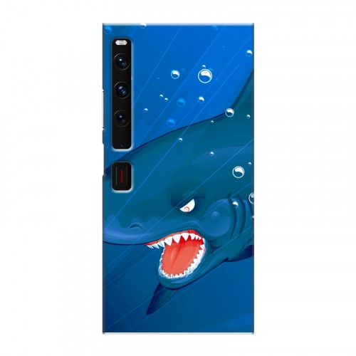 Дизайнерский пластиковый чехол для Huawei Mate Xs 2 Акулы