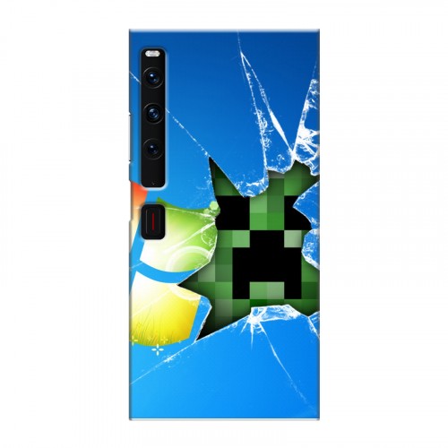 Дизайнерский пластиковый чехол для Huawei Mate Xs 2 Minecraft